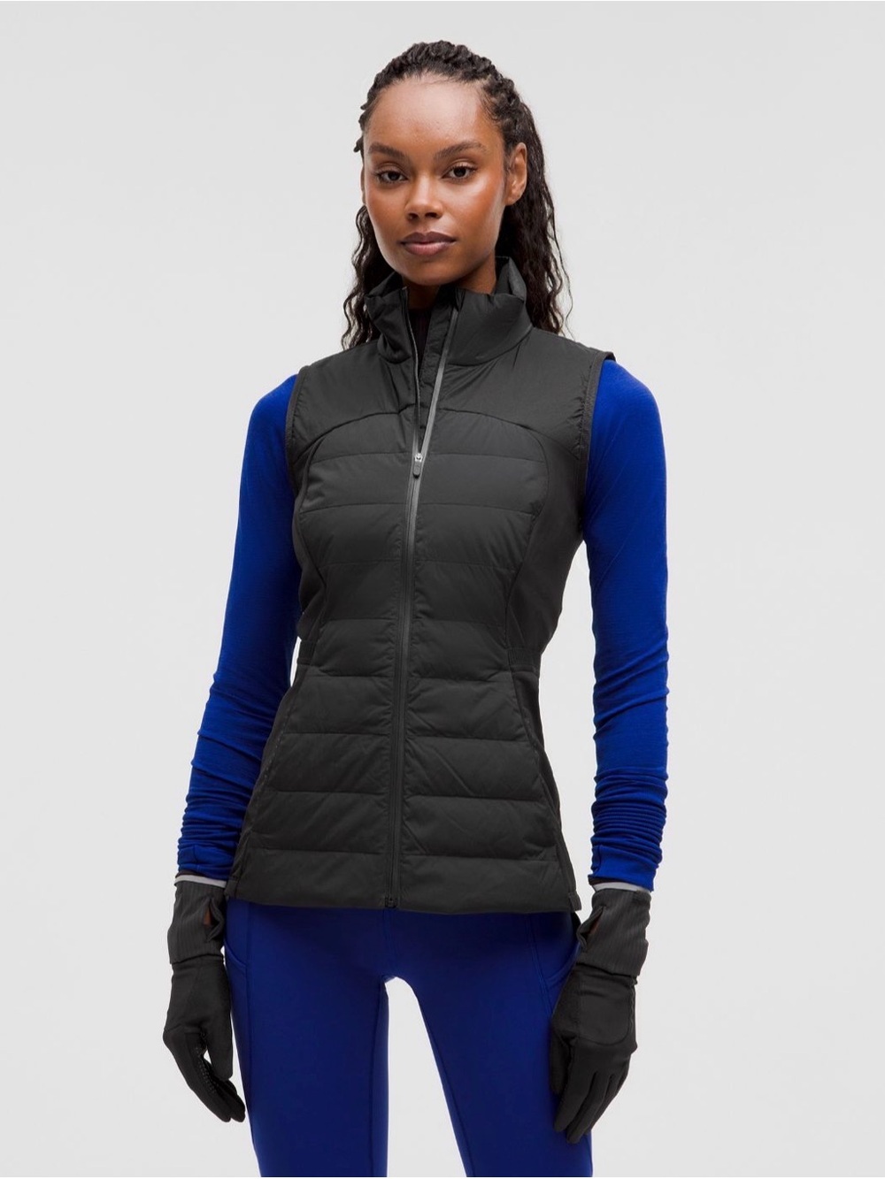 lululemon athletica Black Quilted Packable Vest